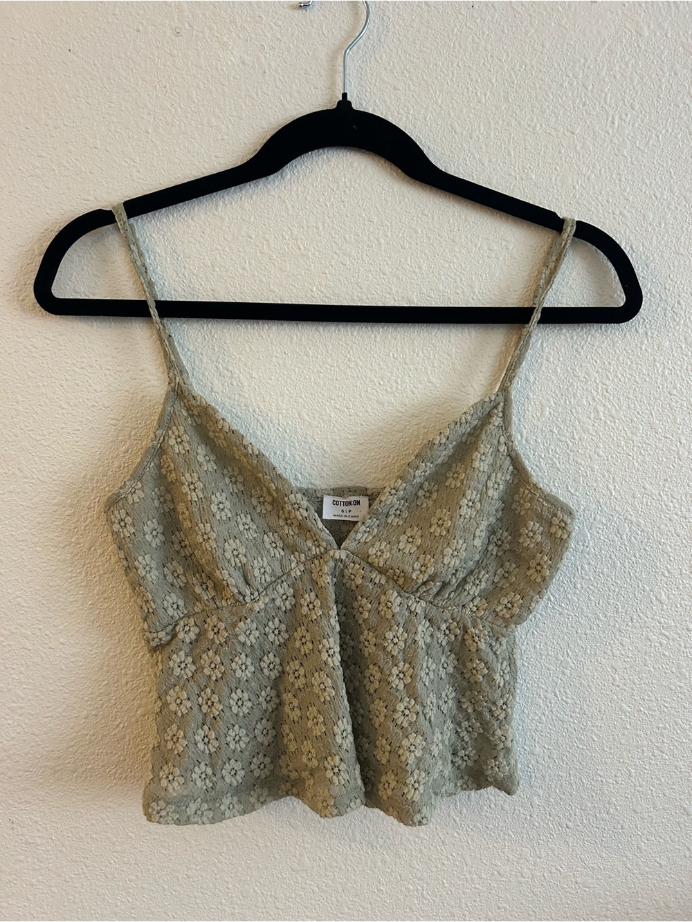 Cotton On Sage Green Lace Camisole